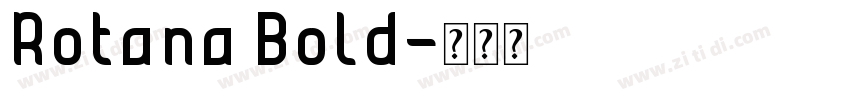 Rotana Bold字体转换